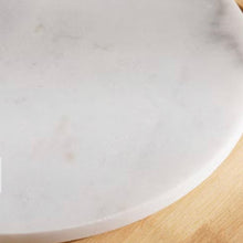 Load image into Gallery viewer, The Natura Round Marble Serving Board
