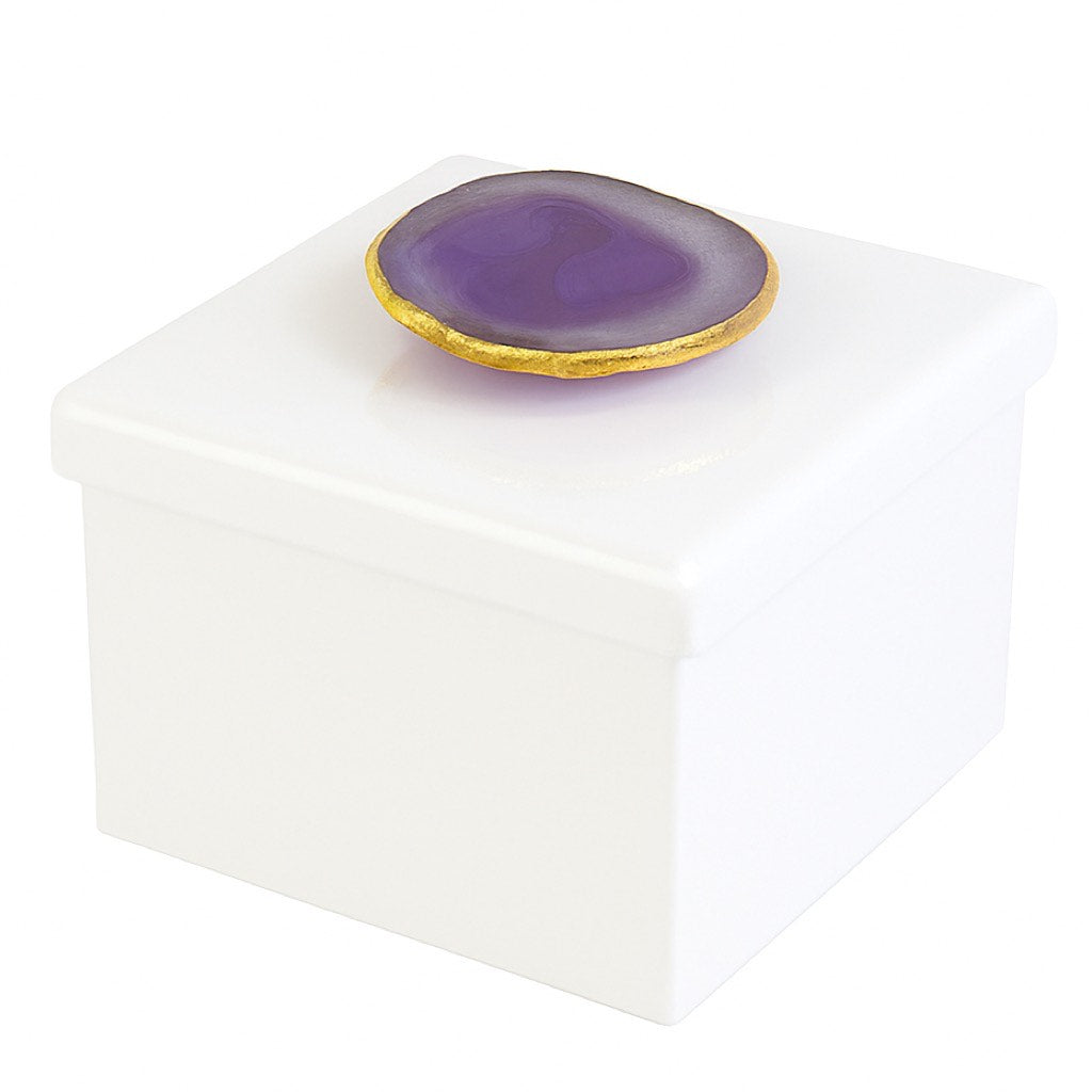 The Legacy Collection: Agate Box in White