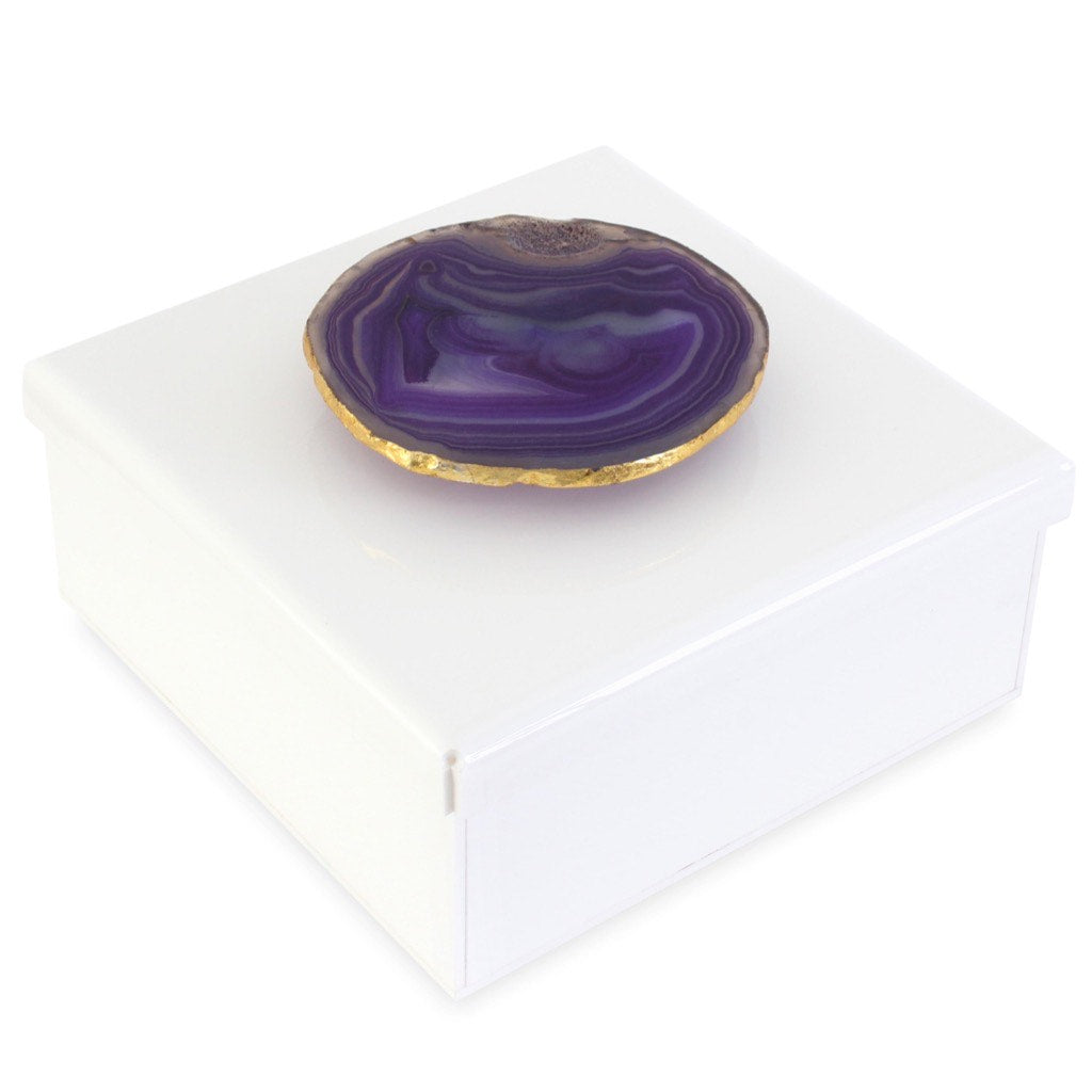 The Legacy Collection: Agate Box in White