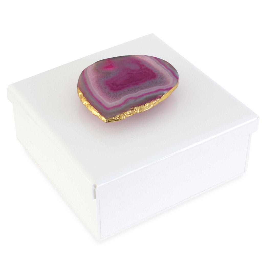 The Legacy Collection: Agate Box in White