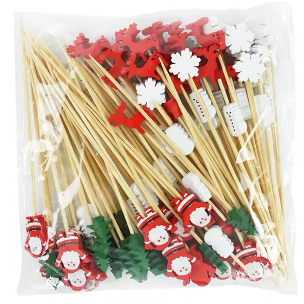 Christmas Medley Pack of 50 Food Sticks