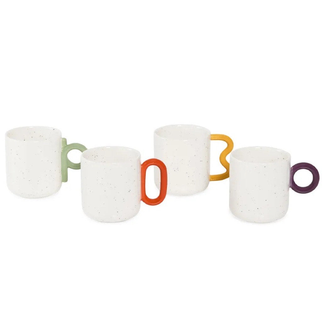 The Tivee Set of Four 350 ml Mugs - White