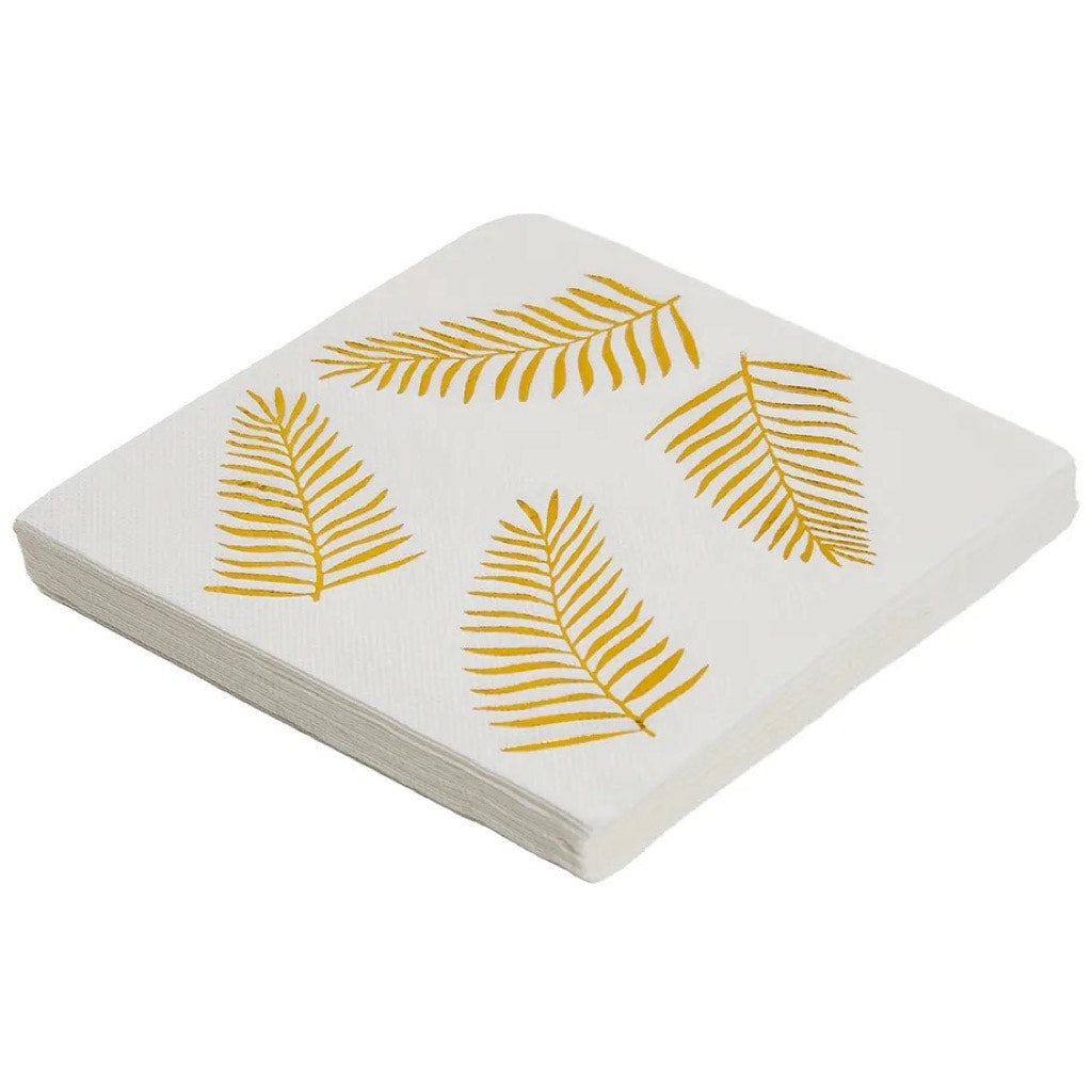 The Golden Leaf Pack of 20 Napkins
