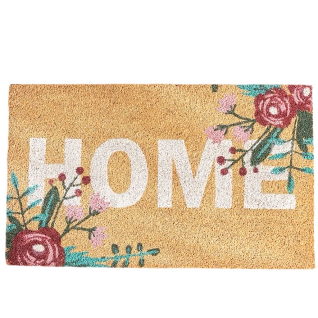 Floral Welcome Doormat