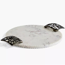 Load image into Gallery viewer, The Genesis Round Marble Serving Board
