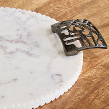 Load image into Gallery viewer, The Genesis Round Marble Serving Board
