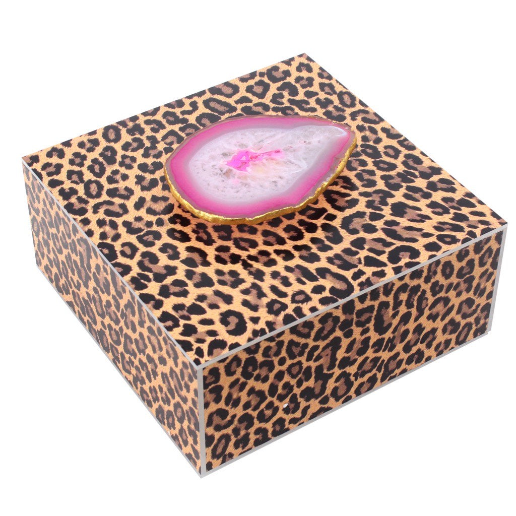 L'animal By MAWD Tea Bag/Nut Box with Pink Agate