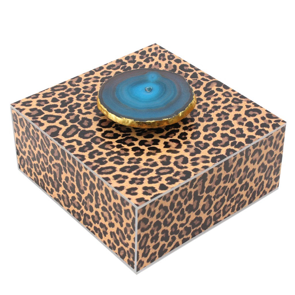 L'animal By MAWD Tea Bag/Nut Box with Green Agate