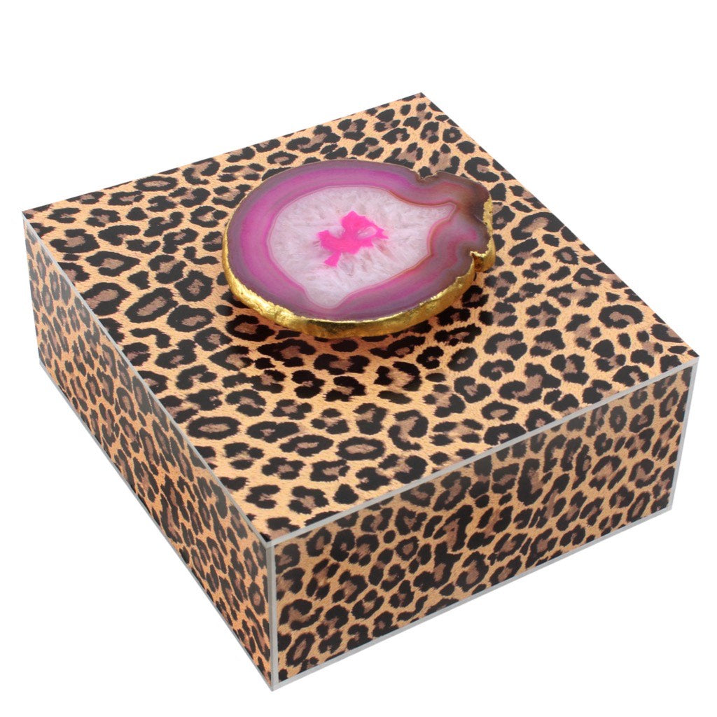 L'animal By MAWD Tea Bag/Nut Box with Pink Agate
