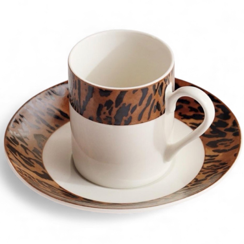 L'Animal Single Espresso Cup & Saucer