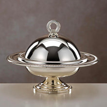 Load image into Gallery viewer, The Monarch Tamr/Chocolate Dish In Silver
