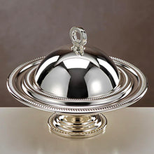 Load image into Gallery viewer, The Monarch Tamr/Chocolate Dish In Silver
