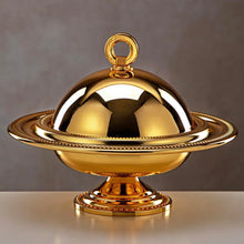 Load image into Gallery viewer, The Monarch Tamr/Chocolate Dish In Gold
