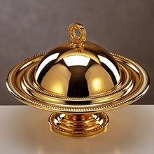 Load image into Gallery viewer, The Monarch Tamr/Chocolate Dish In Gold
