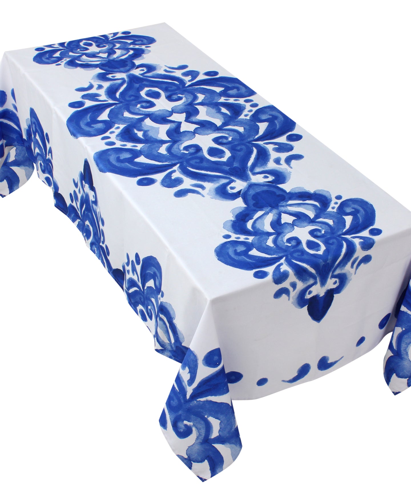 The Bleu Blanc Rectangular Table Cloth