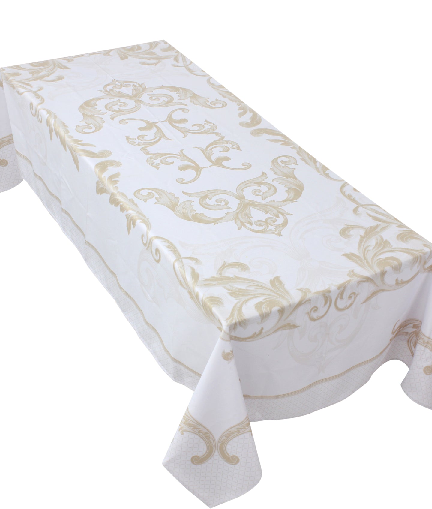 The Gold Baroque Rectangular Table Cloth