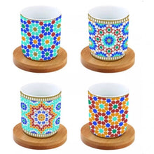 Load image into Gallery viewer, The Marrakesh Collection: The Box of Four Espresso Cups &amp; Bamboo Saucers
