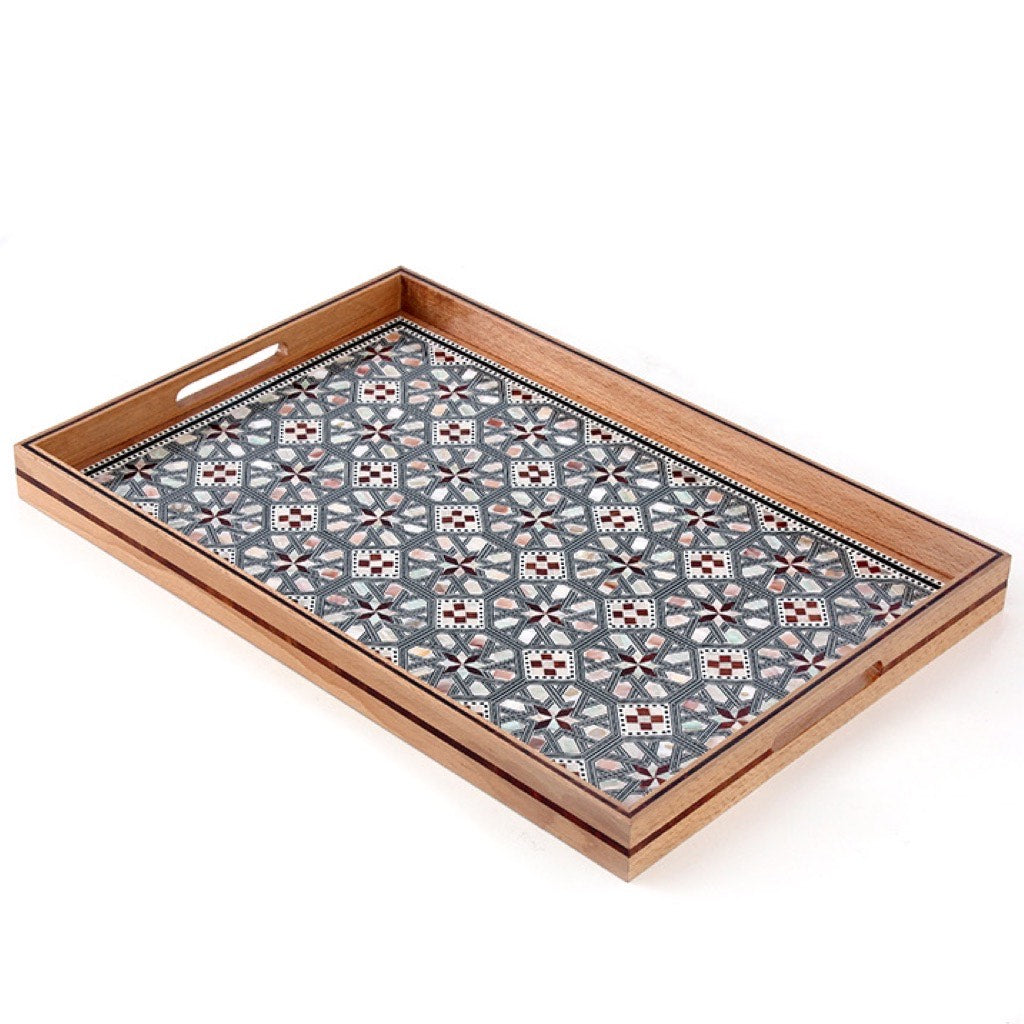 The Classic Sadaf Rectangular Tray