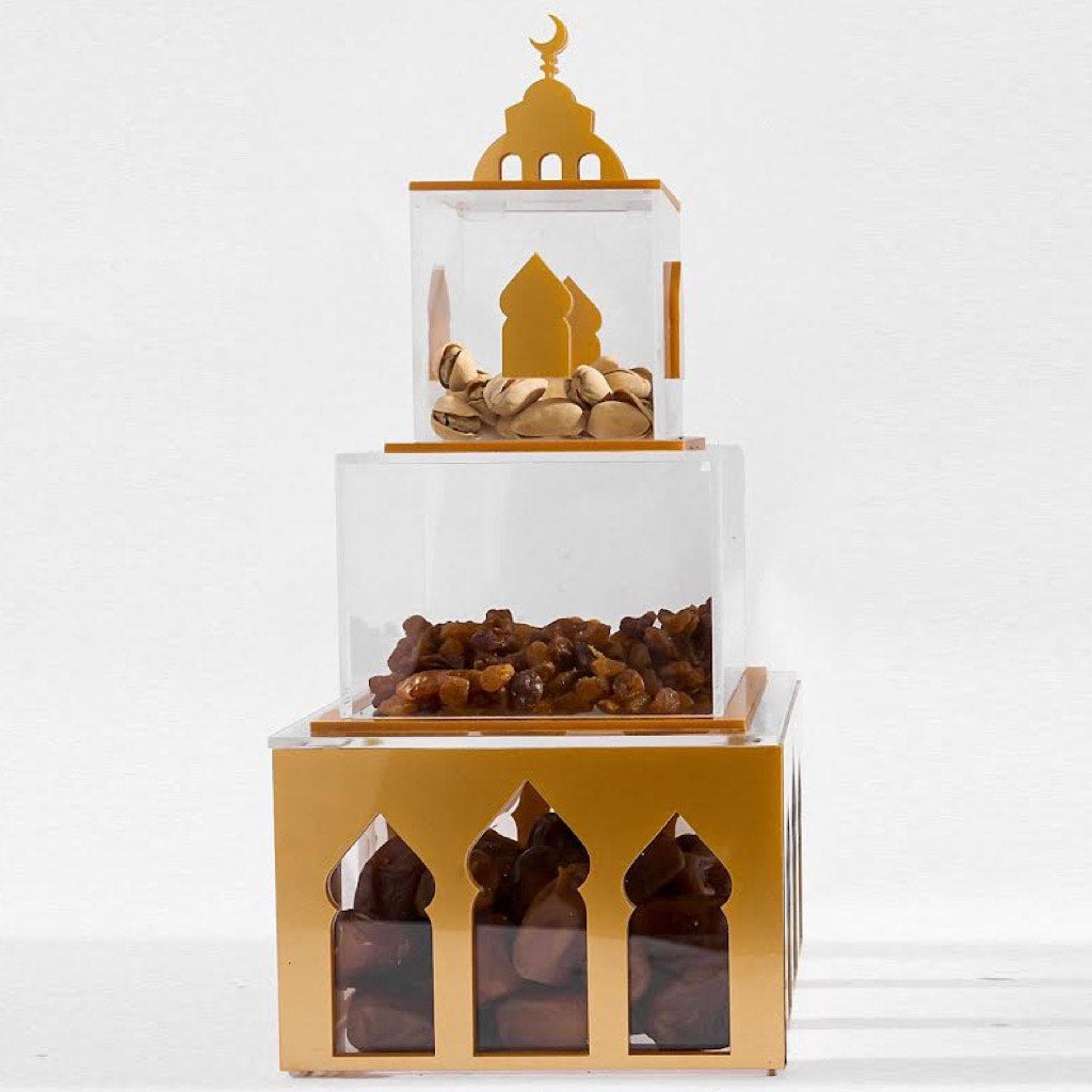 The Andalusia Snack Stackable Display in Gold