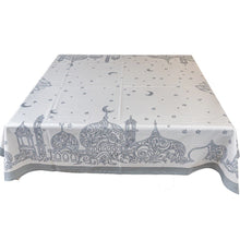 Load image into Gallery viewer, The Lailaty Shimmery Grey Square Table Cloth
