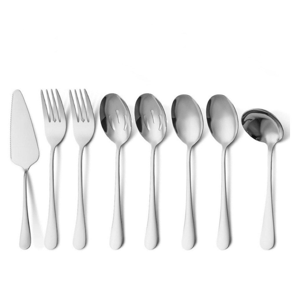 The Oro Collection: The Cutlery Serving Set In Silver