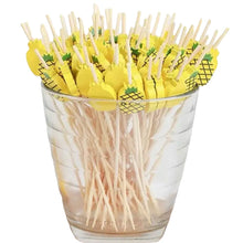 Load image into Gallery viewer, Pack Of 50 Pineapple Appetizer Sticks
