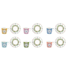 Load image into Gallery viewer, The Spring Parade: The Box of Six Espresso Cups &amp; Saucers
