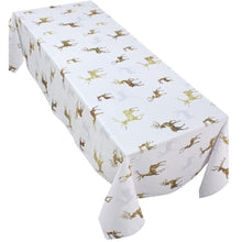 Load image into Gallery viewer, The Golden Reindeer Table Cloth
