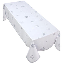 Load image into Gallery viewer, The Silver Snowflake Table Cloth
