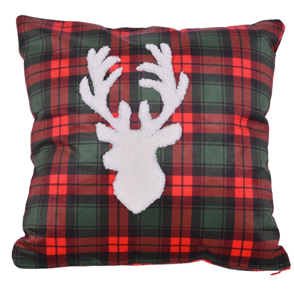 The Reindeer Checks Cushion