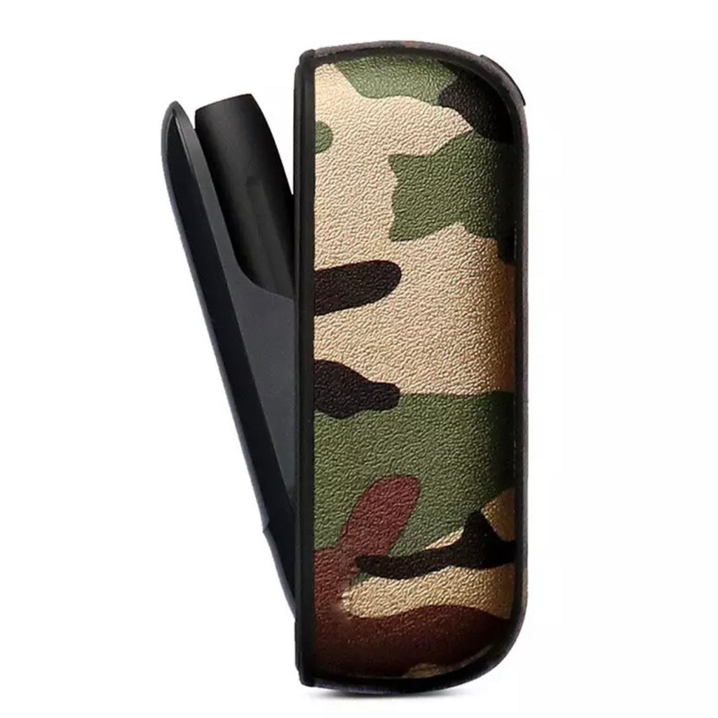 PU Leather Case For Icos 3 In Green Army Print