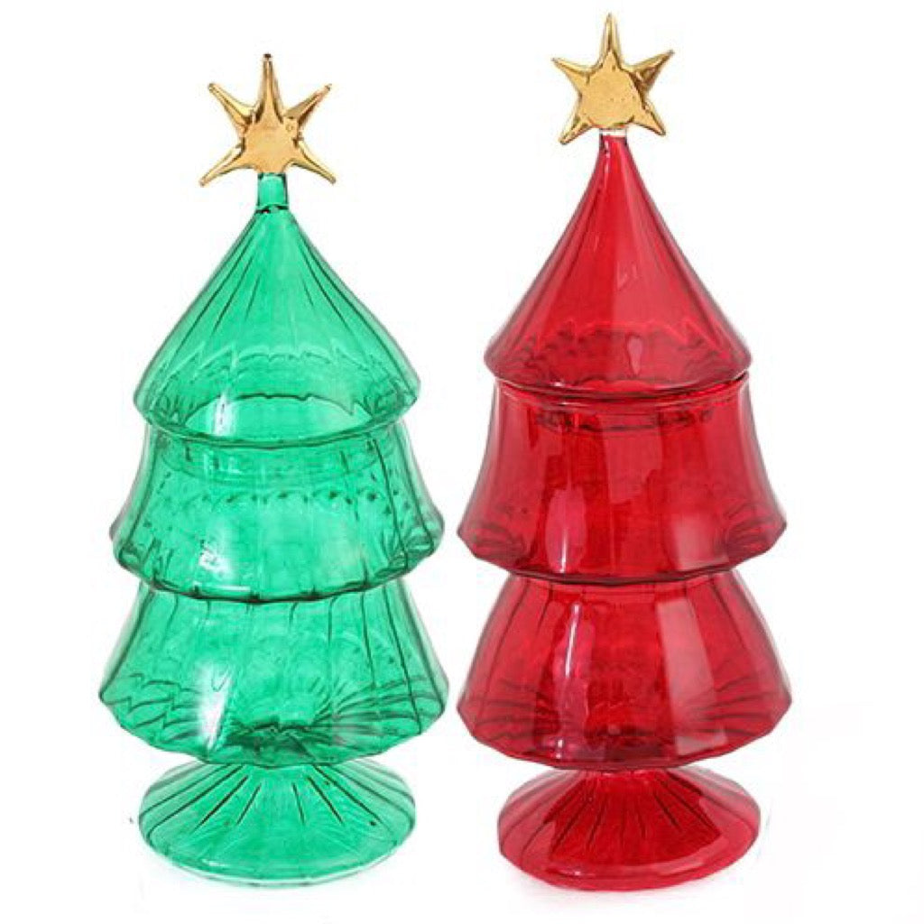 Royal Christmas Glass Nut/Chocolate Jar