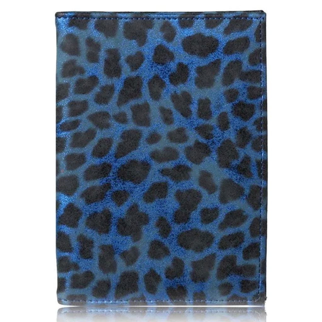 The Blue Animal Print Passport Cover