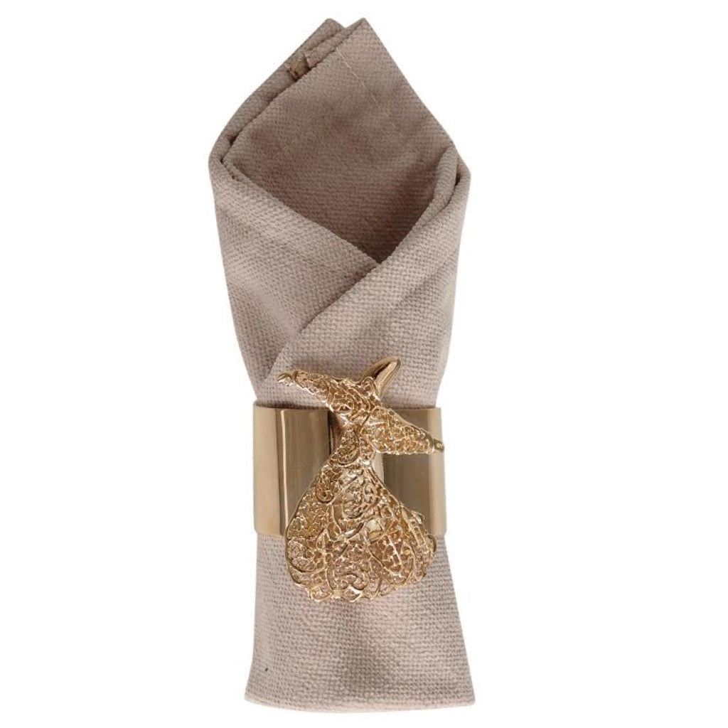 The Whirling Dervish Napkin Ring In Gold