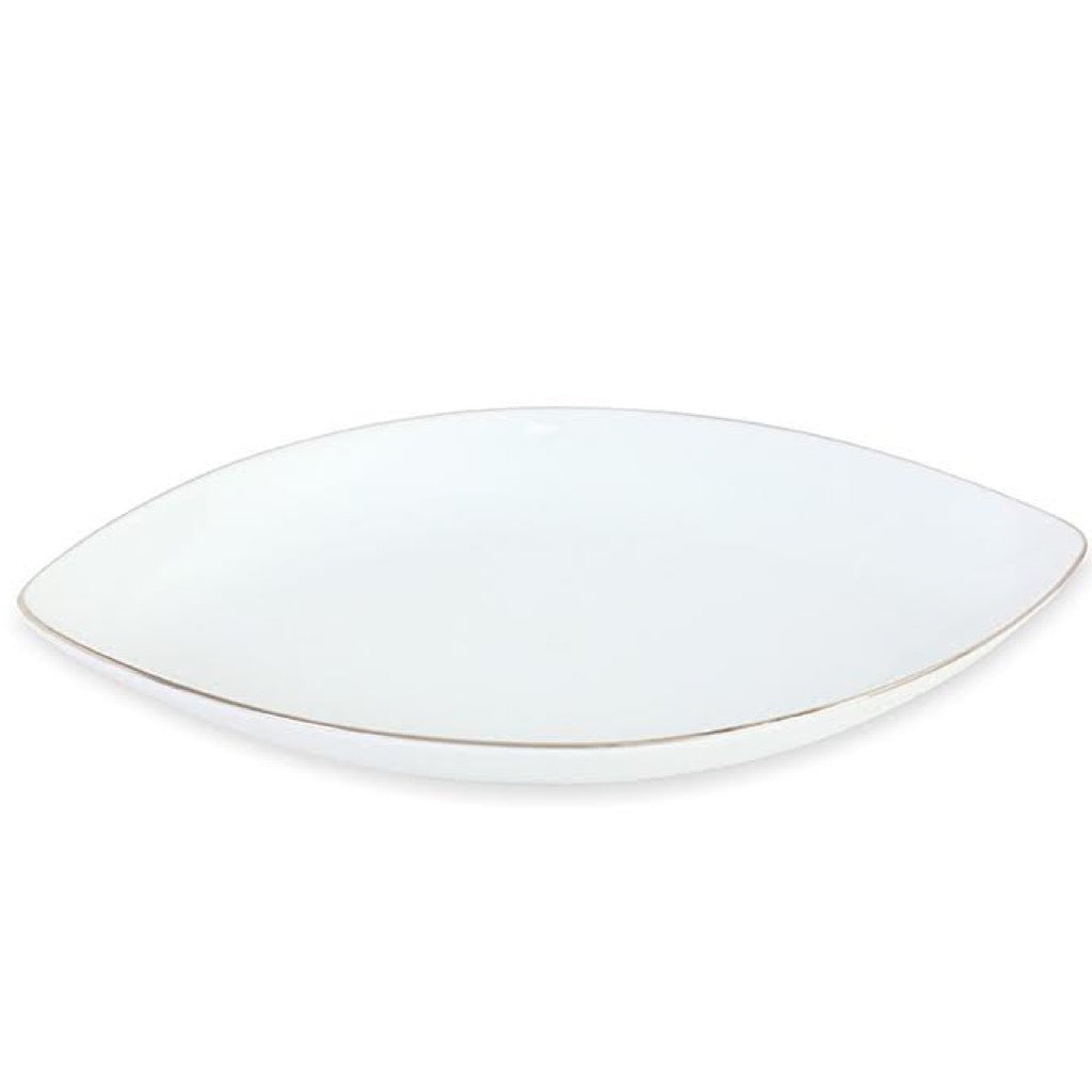 The Argent Porcelain Deep Leaf Platter