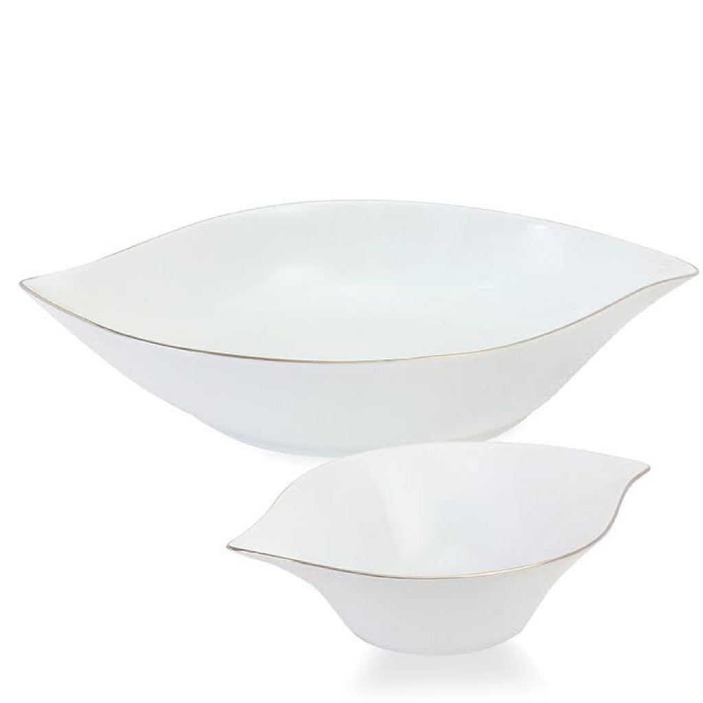 Argent Leaf Serving Bowl