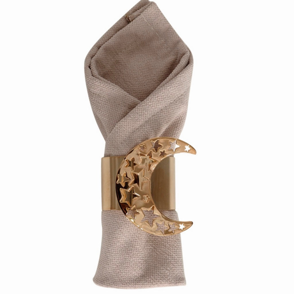 The Crescent Napkin Ring In Gold