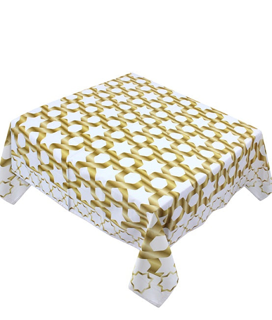 The Golden Stargaze Square Table Cloth