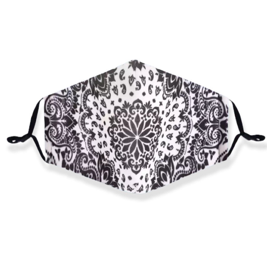 White Bandana Face Mask – MAWD