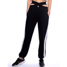 Load image into Gallery viewer, The Cut Out Sweat Pants In Black
