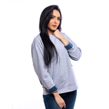 Load image into Gallery viewer, The Denim Pocket Spring Sweatshirt In Grey
