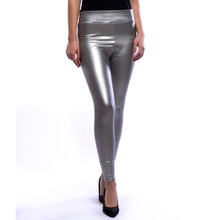 Load image into Gallery viewer, The Latex Leggings In Silver
