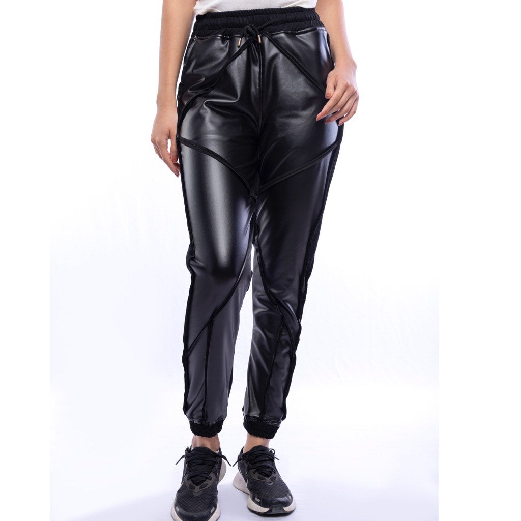 The Staple PU Leather Joggers