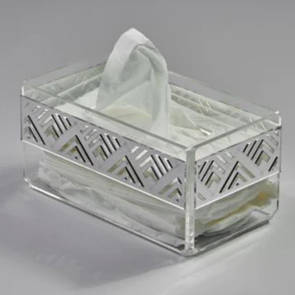 The Greek Tissue Box In Silver