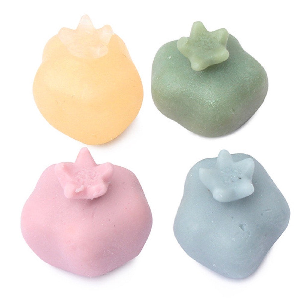 Set Of Four Mini Pomgrenate Organic Soaps