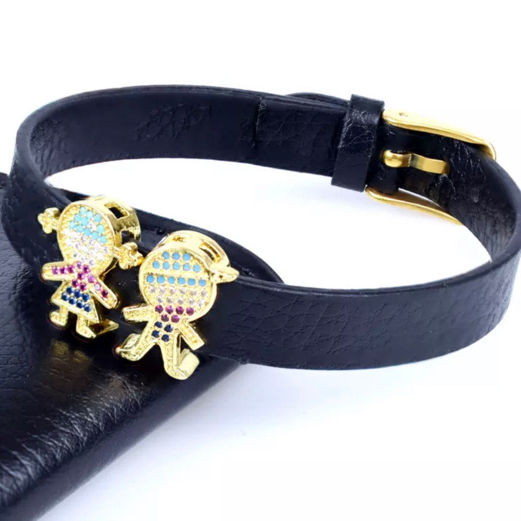 The Siblings Boy & Girl Leather Bracelet