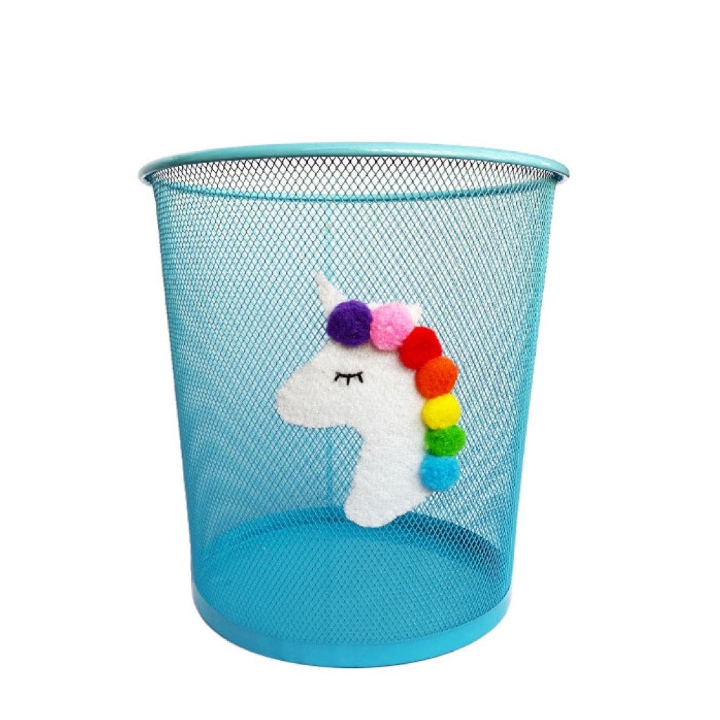 The Unicorn Waste Basket In Blue