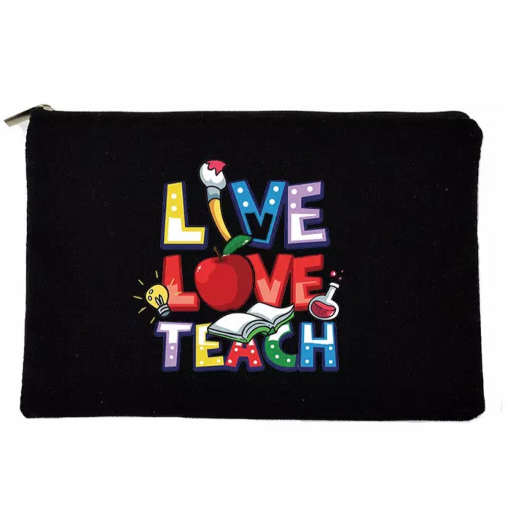 Live Love Teach Stationary Pouch