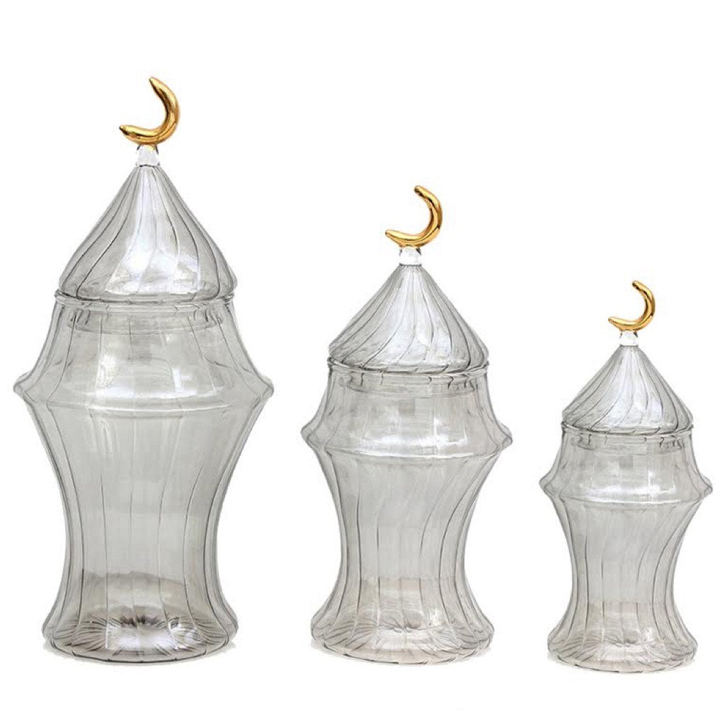 The Ribbed Glass Collection: The Fanous Tamr Jar